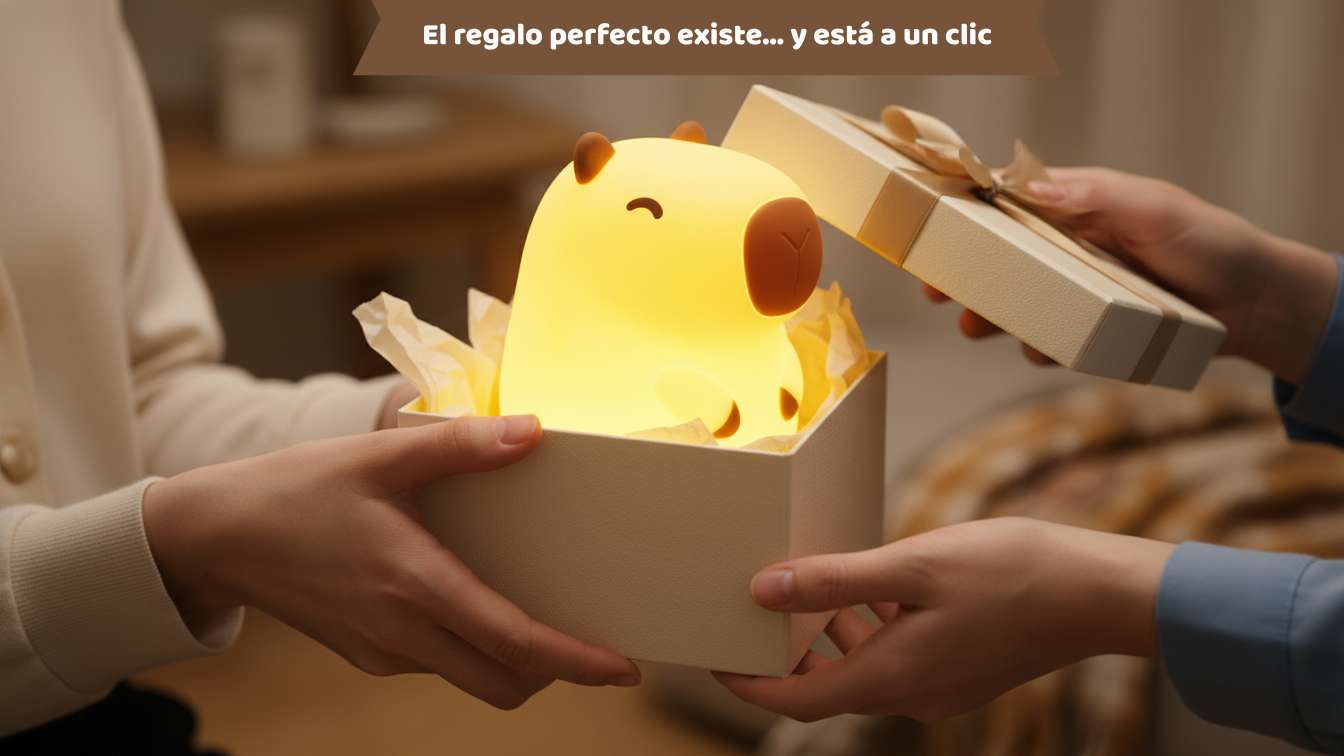 Lámpara Nocturna Capibara Cute